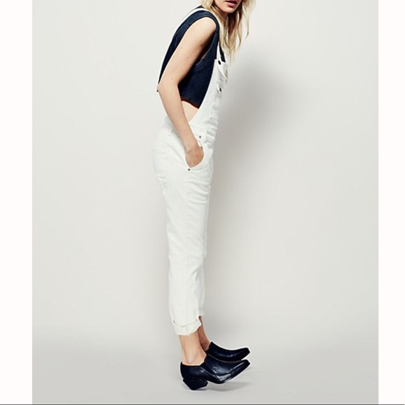 🆕Free People Washed Denim Overall - Picture 3 of 8